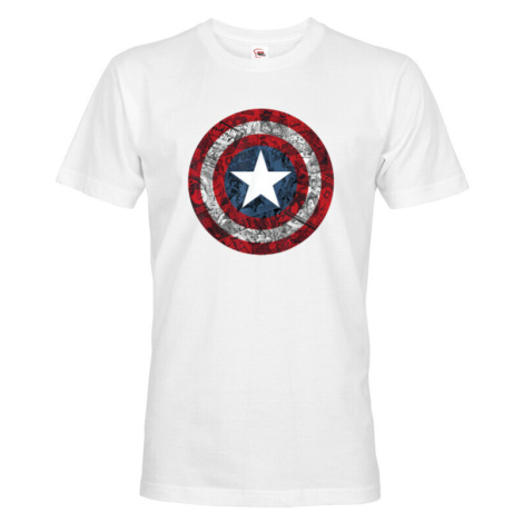 Pánské tričko s potiskem Kapitán Amerika - tričko pro fanoušky Marvel BezvaTriko