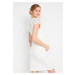 BONPRIX elegantní těhotenské šaty Barva: Bílá, Mezinárodní