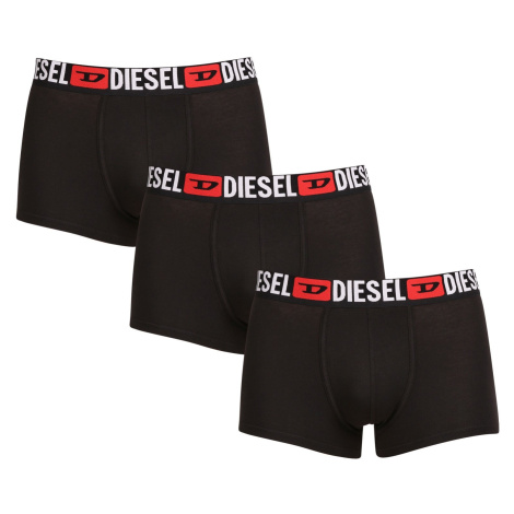 3PACK pánské boxerky Diesel černé