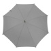 Derby Hit Long Automatik - dámský holový vystřelovací deštník, šedá, plná barva