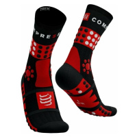 Compressport Trekking Black/Red/White T2 Běžecké ponožky