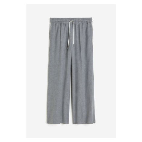 H & M - Široké natahovací kalhoty - šedá H&M