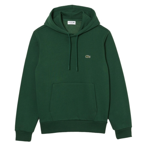 Lacoste Organic Brushed Cotton Hoodie - Vert Zelená