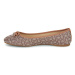 Coach ABIGAIL MINI SIGNATURE JACQUARD BALLET FLAT Hnědá