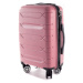 Rogal Růžová sada prémiových plastových kufrů "Wallstreet" - M (35l), L (65l), XL (100l)