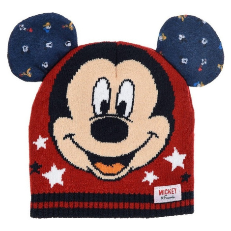Červená dětská čepice Mickey Mouse Disney