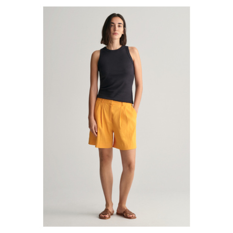 ŠORTKY GANT STRETCH LINEN TAILORING SHORTS žlutá