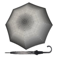 Doppler Fiber Flex AC Black&White Traced - dámský holový vystřelovací deštník