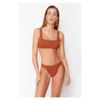 Trendyol Brown Bralette Premium Fabric Regular Bikini Set