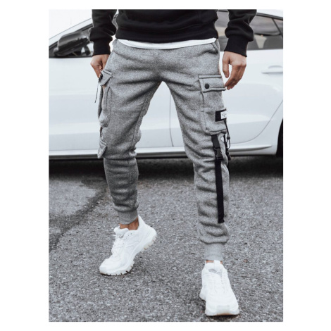 Dstreet Trendy kapsáčové šedé jogger kalhoty