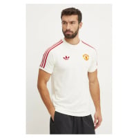 Tričko adidas Originals Manchester United béžová barva, IY0045