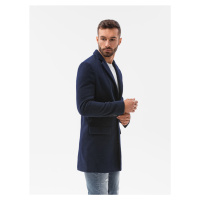 Pánský kabát Ombre Coat C432-1 Námořnická modř
