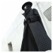 Dámský dlouhý zimní kabát černý FashionEU