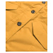 Žlutá dámská zimní bunda s kapucí (J9-065)