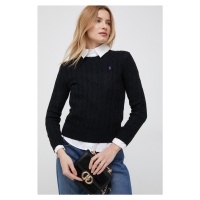 Bavlněný svetr Polo Ralph Lauren černá barva