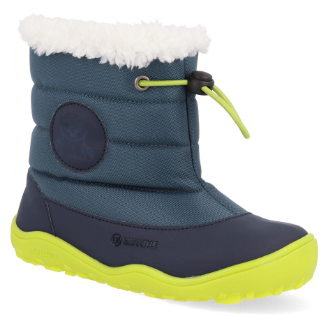 Barefoot dětské sněhule bLIFESTYLE - Melursus TEX marine modré