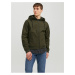 Khaki pánská lehká softshellová bunda Jack & Jones Basic - Pánské