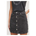 Džínová sukně Karl Lagerfeld Jeans černá barva, mini