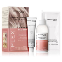 Revolution Haircare Plex Bond Restore Kit sada pro zvýraznění barvy vlasů odstín Silver Blonde