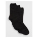 GAP Ponožky basic crew socks, 3 páry Černá