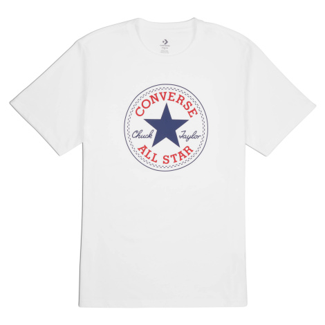 Pánské tričko Converse GO-TO CHUCK TAYLOR CLAIC PATCH TEE bílá