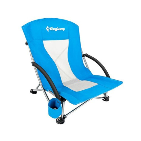 KING CAMP Kemping skládací židle Deluxe s opěrkami ocel, modrá