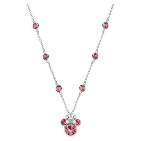 Disney Krásný stříbrný náhrdelník Minnie Mouse s krystaly NS00045SRUL-157.CS