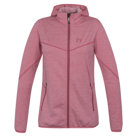 Dámská mikina s kapucí Hannah DAGNYS HOODY quartz pink mel