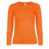 B&C Dámské tričko s dlouhým rukávem TW06T Orange