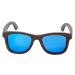 Meatfly sluneční polarizační brýle Bamboo Dark Blue | Modrá