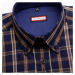 Pánská košile WR Slim Fit v modré barvě s kostkou (výška 188-194) 4535