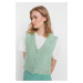 Trendyol Neo Mint Soft Textured Tricot Sweater