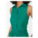 Zelené dámské košilové šaty se zavazováním Trendyol