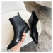 Elegantní kožené boty kotníkové typu chelsea ZoraMore