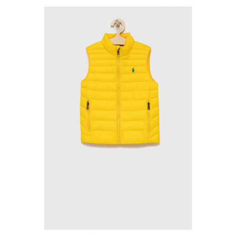 Dětská vesta Polo Ralph Lauren žlutá barva