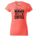 DOBRÝ TRIKO Dámské tričko s potiskem Grand Mama loves COFFEE Barva: Oranžová