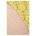 Plavková podprsenka Karl Lagerfeld žlutá barva, mírně vyztužený košík