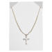 Diamond Cross Necklace - gold