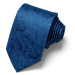 Luxusní Kravata Modrá Bill | Manžetové knoflíčky | Kapesníček Modrá