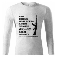 Vtipné tričko pro tatínky Toto je moje dcera a toto je moje AK-47