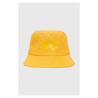 Dětský klobouk United Colors of Benetton žlutá barva