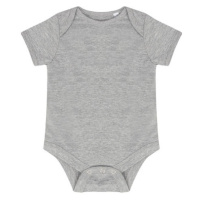 Larkwood Kojenecké body s krátkým rukávem LW500 Heather Grey