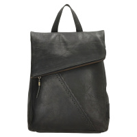 Micmacbags dámský kožený batoh Marrakech - černý - 8L