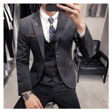 Luxusní pánský oblek, kalhoty, vesta a sako JFC FASHION