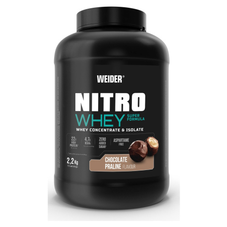 Weider Nitro Whey 2,2 kg, syrovátkový koncentrát a izolát Varianta: