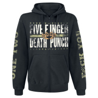 Five Finger Death Punch Locked & Loaded Mikina s kapucí na zip černá