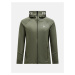 Mikina peak performance m rider zip hood pine needle