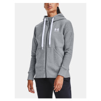 Mikina Under Armour Rival Fleece FZ Hoodie - šedá