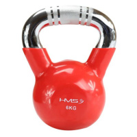 Kettlebell s chromovaným úchopem HMS KTC 6 kg červený