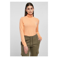 Ladies Modal Turtleneck Longsleeve - papaya